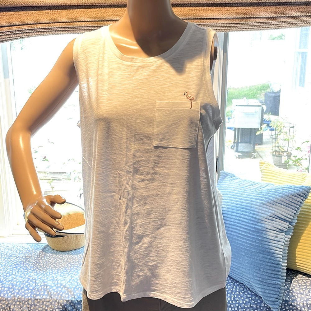 Flamingo Decal Tank - New
